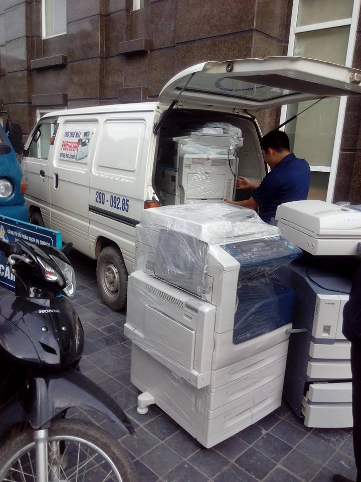 Xe vận chuyển máy photocopy đến tận nơi